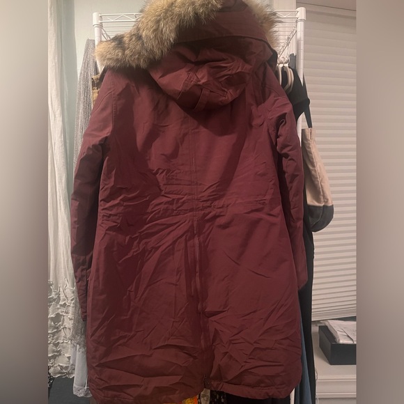 Canada Goose Rossclair Parka Elderberry Medium hood coyote fur down coat - Picture 3 of 14